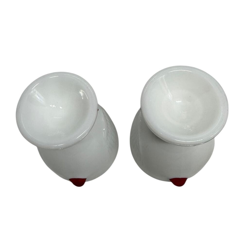 1950's Westmoreland Milk Glass Chick Design Egg Cups - A Pair - Picture 9 of 16